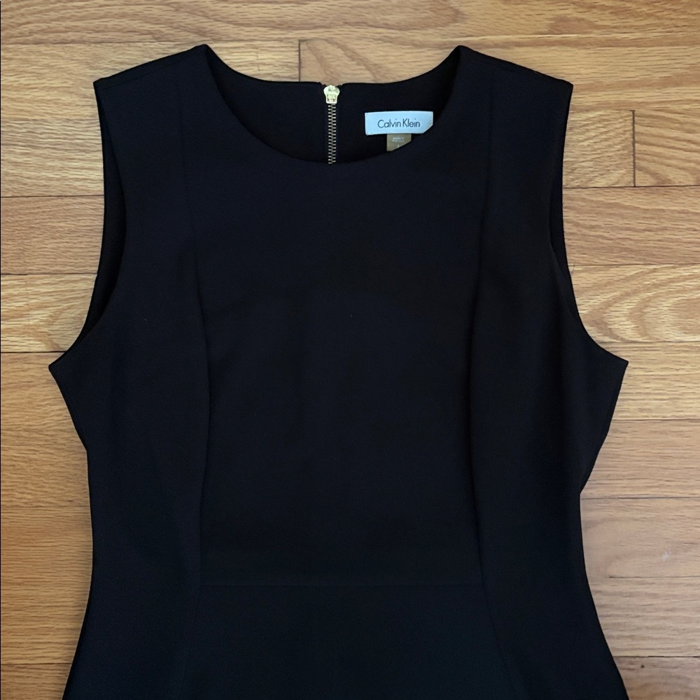 Calvin Klein Black Midi Sleeveless Dress - Picture 10 of 10